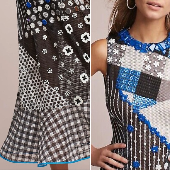 NWT Anthropologie Pankaj & Nidhi Cato Embellished Midi Dress, size 4 - Picture 2 of 7